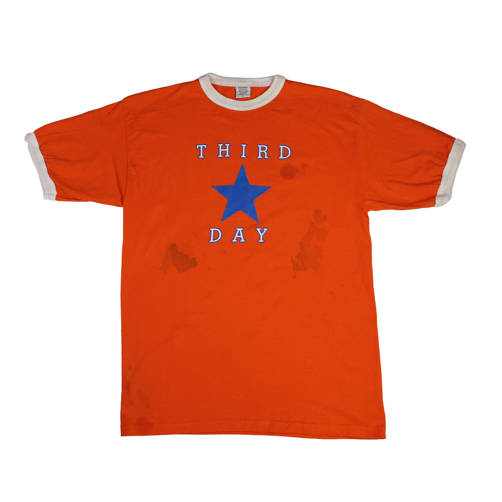 third day orange vintage t-shirt blue star