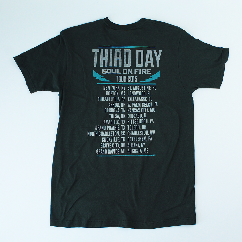 Third Day 2015 Soul On Fire Tour Vintage T-Shirt