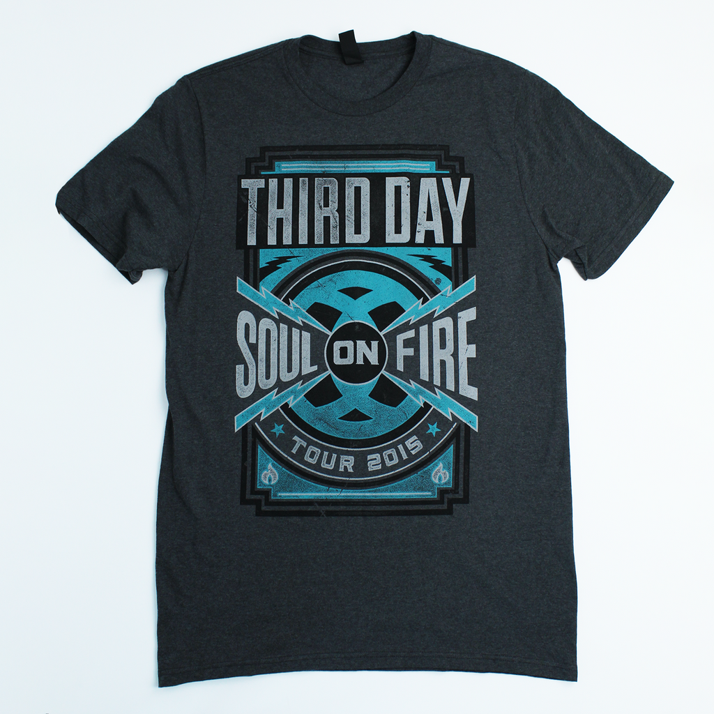 Third Day 2015 Soul On Fire Tour Vintage T-Shirt