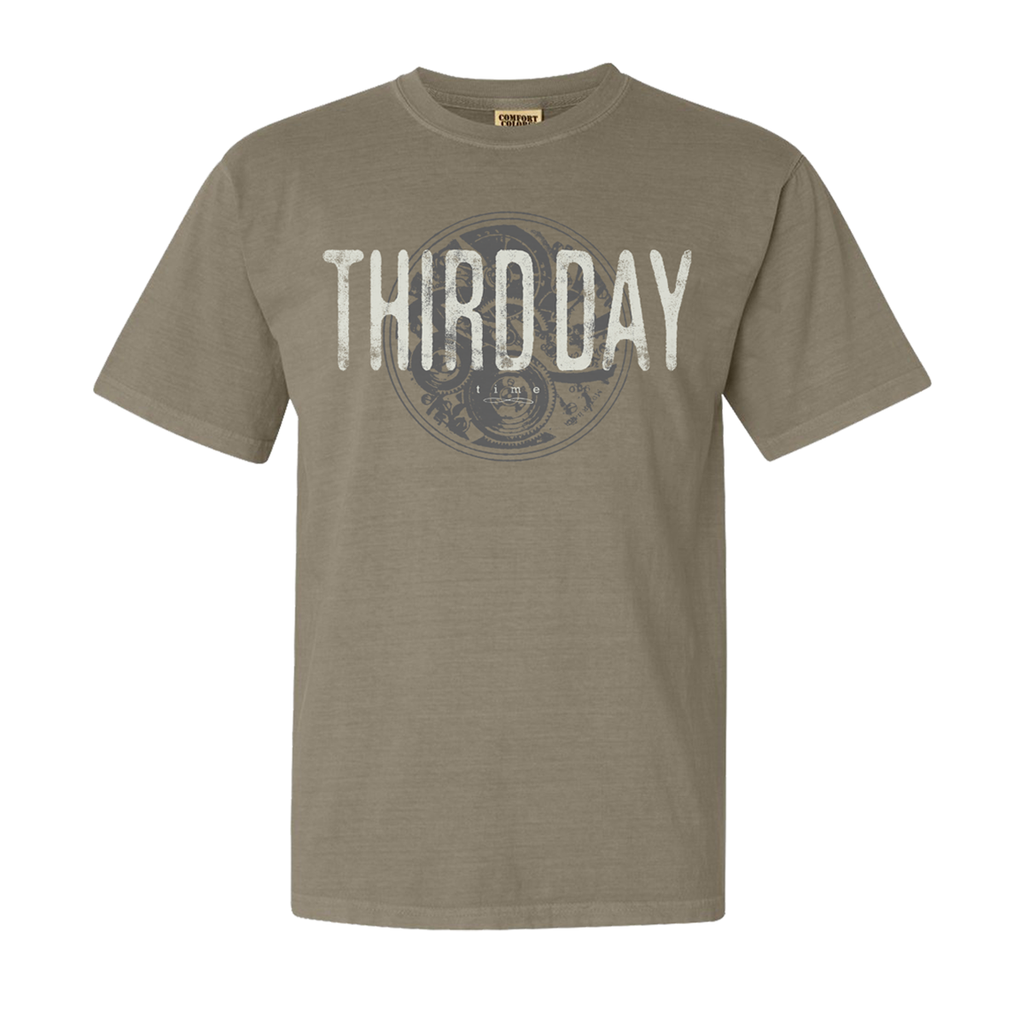 Third Day Time Anniversary Green Khaki Logo Tee