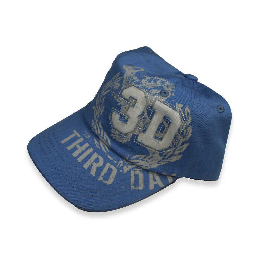 third day women's vintage hat blue white 3D