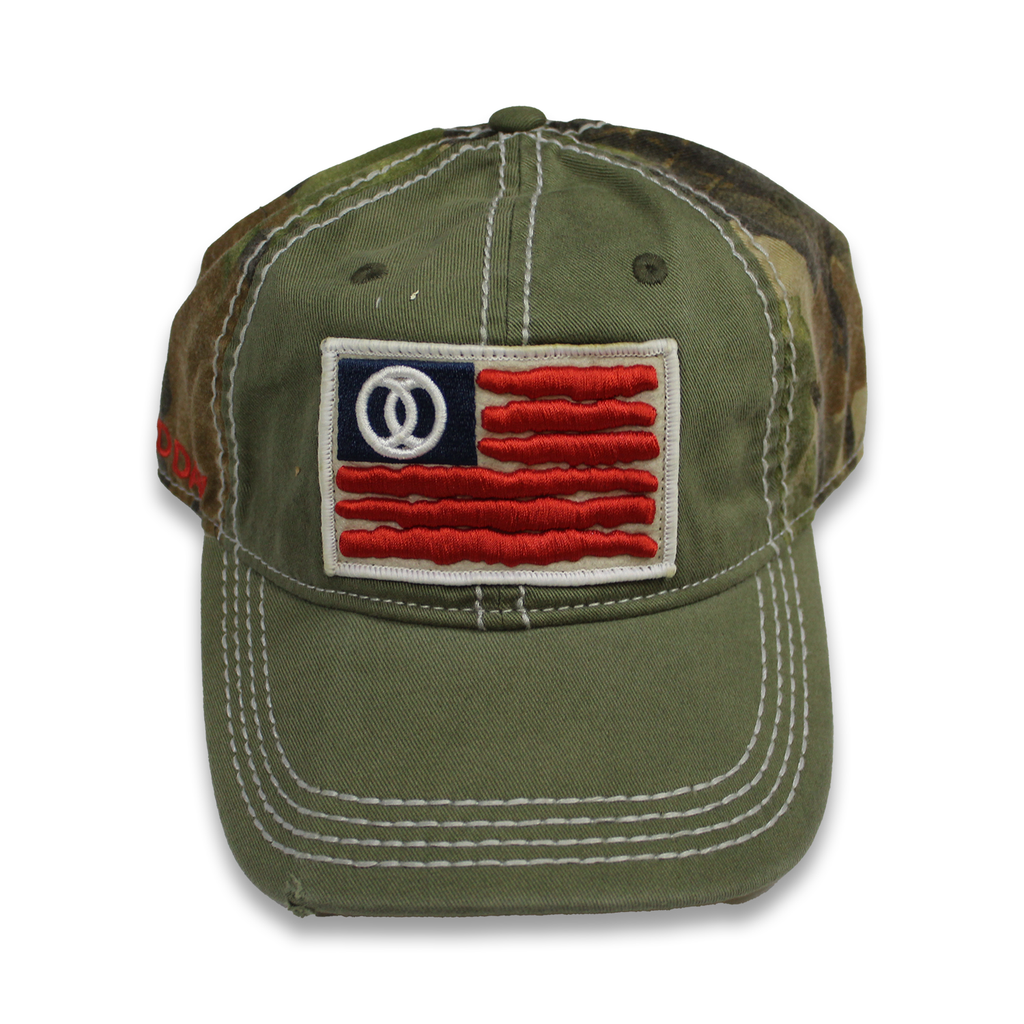 Third day flag camo green hat