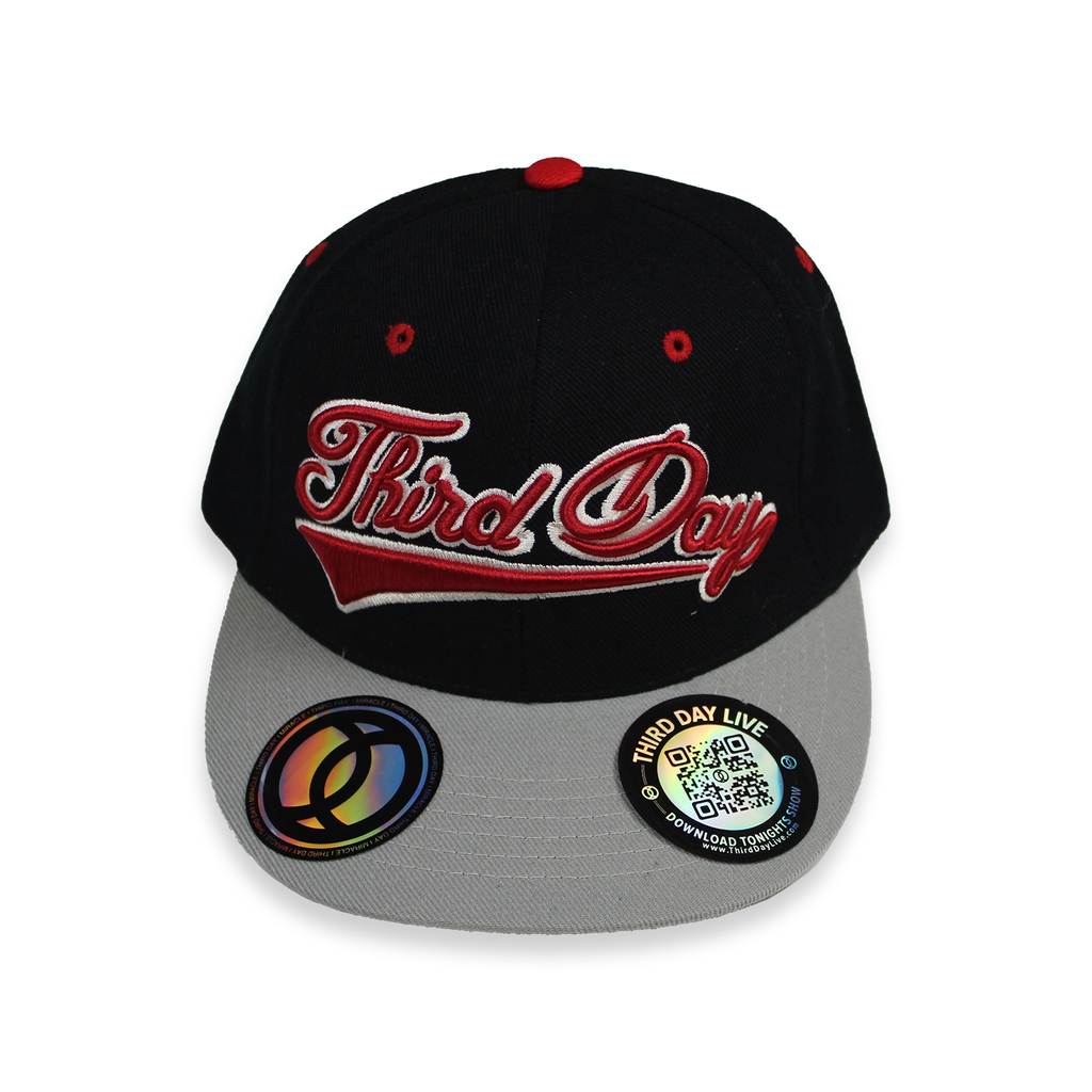 Third Day Baseball Cap Hat Grey Blue Red