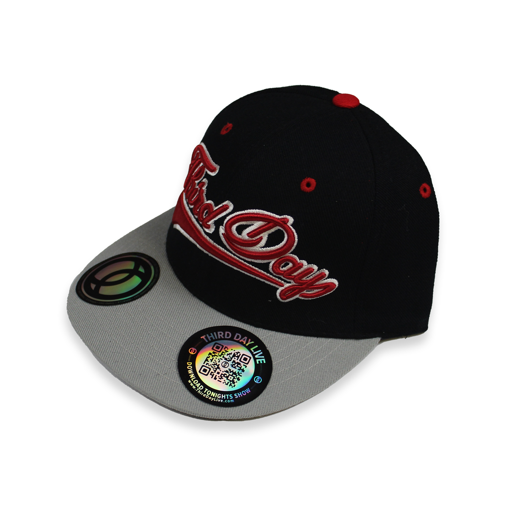 Third Day Baseball Cap Hat Grey Blue Red