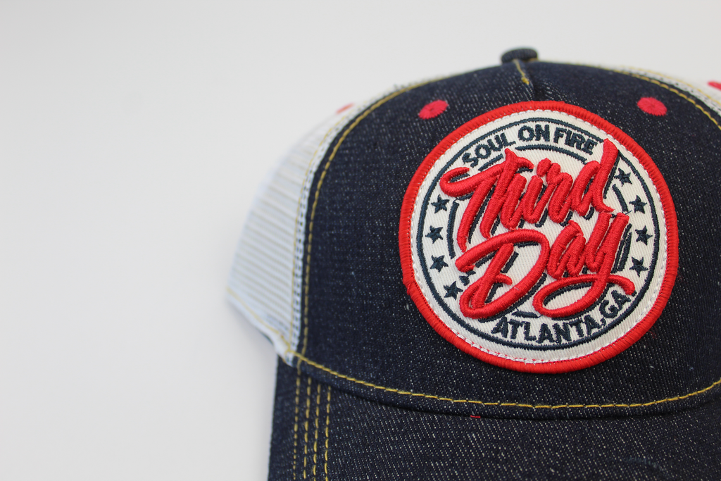 Third Day Red Lettering Soul On Fire Atlanta, GA Hat